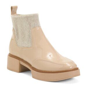 DOLCE VITA Patent Leather Wide Saline H2o Booties